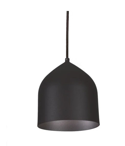 Kuzco 49108-BK/BK Helena 8-in Black/Black 1 Light Pendant - Atlantic Lighting