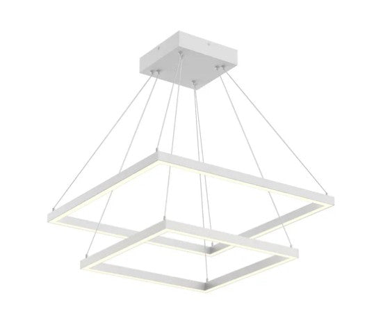 Kuzco CH88224-WH Piazza 24-in White LED Chandeliers - Atlantic Lighting
