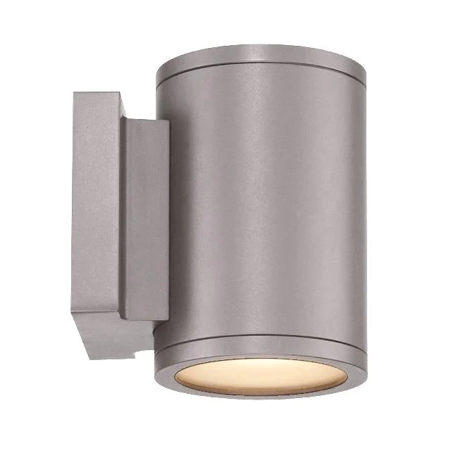 WAC WS-W2604-AL Tube Double Wall Mount 3000K 5" - 2 Lights Brushed Aluminum - Atlantic Lighting