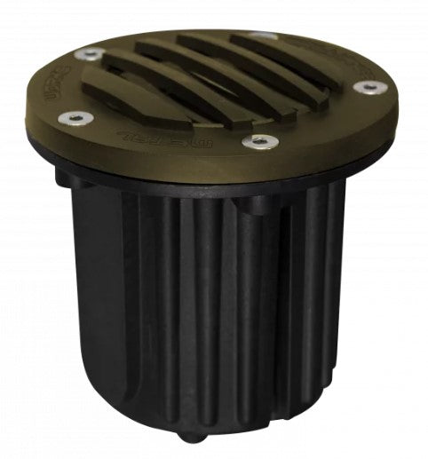 Brilliance BD-WL-MR16-GRATE-BZ-NL Black Diamond MR16 Grate Top Well Light, Bronze w/MR16 Socket No Lamp - Atlantic Lighting