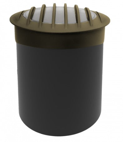 Brilliance BD-WL-PAR36-FLAT-GR-BZ-NL Black Diamond PAR36 GRATE Flat Top Well Light with Grate, Bronze w/PAR36 Gimbal No Lamp - Atlantic Lighting
