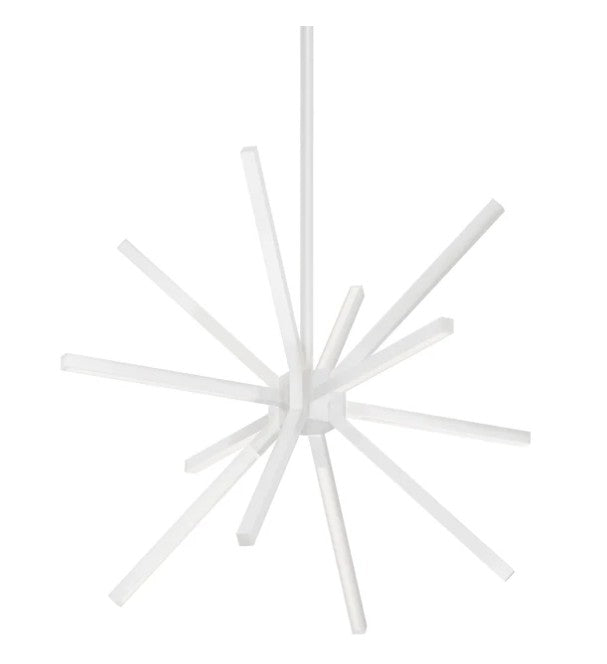 Kuzco CH14220-WH Sirius Minor 20-in White LED Chandeliers - Atlantic Lighting