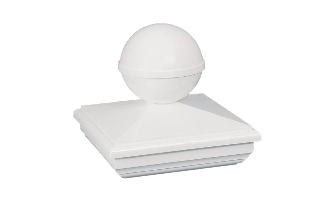 Classy Caps BN244 4X4 New England Ball Pvc Post Cap - Atlantic Lighting