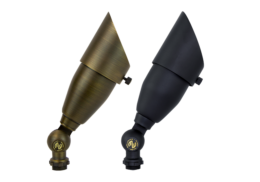 Brilliance Black Diamond MR16 directional light in black and bronze finishes