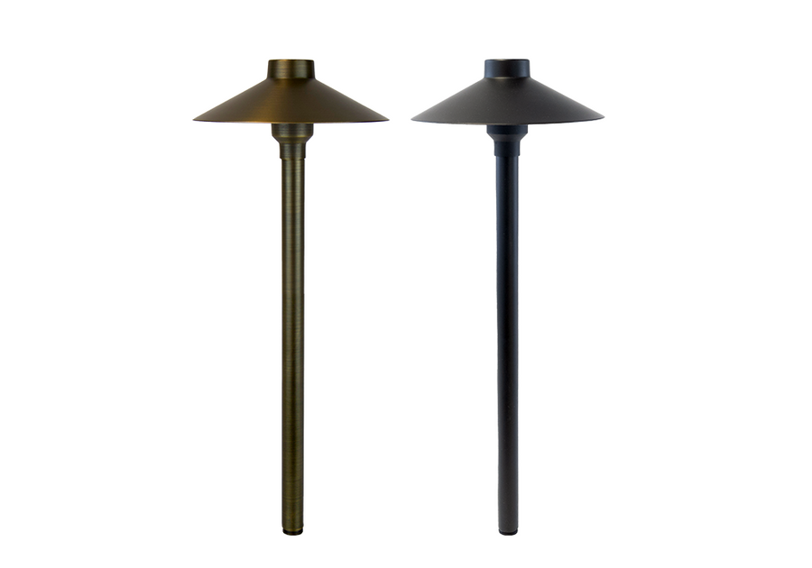 Brilliance Black Diamond path light in black and bronze finishes