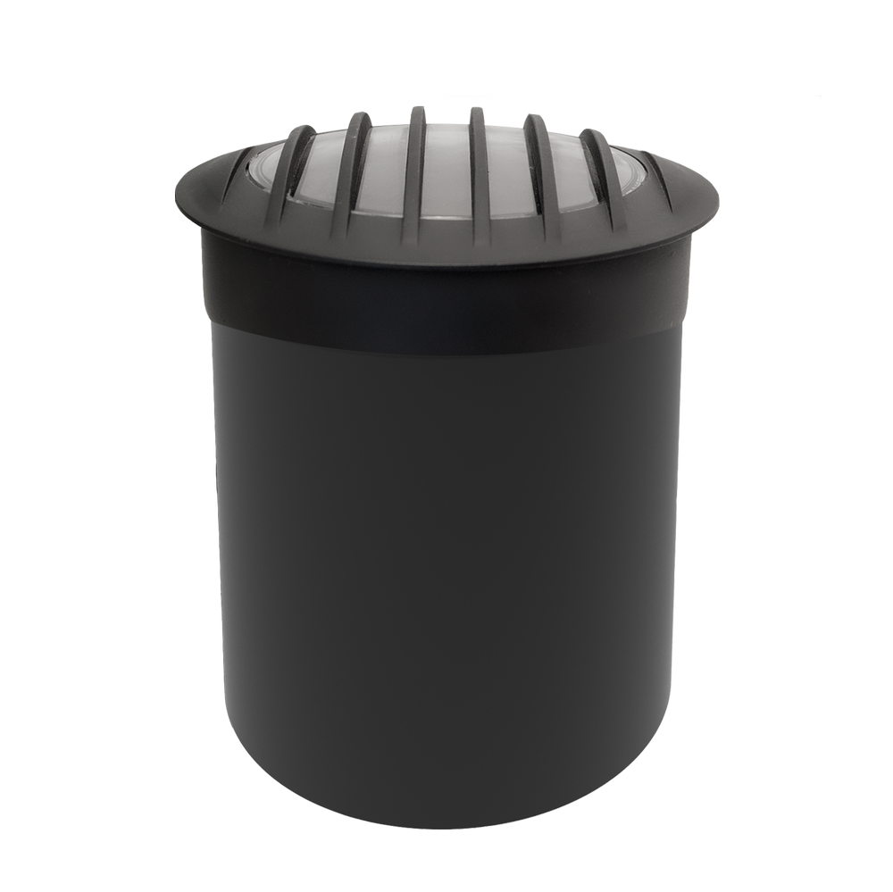 Brilliance BD-WL-PAR36-FLAT-GR-BK black PAR36 well light with flat grate top
