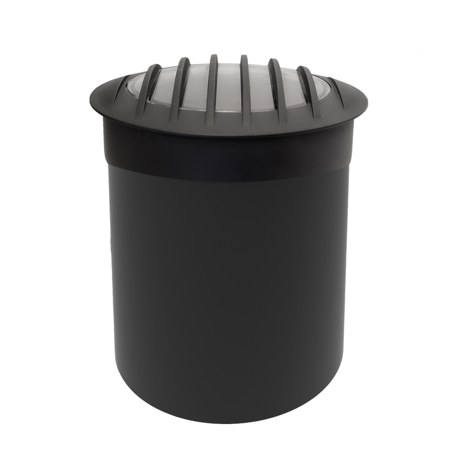 Brilliance BD-WL-PAR36-FLAT-GR-BK black PAR36 well light with flat grate top