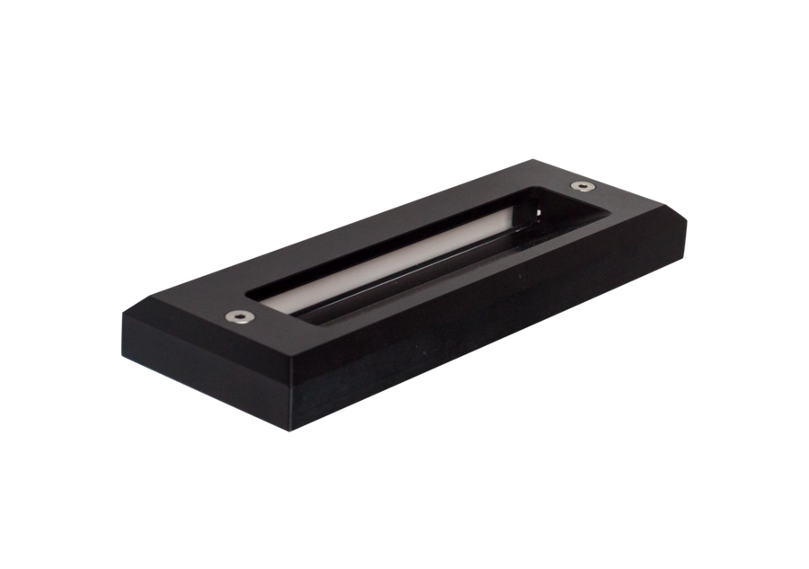 Brilliance Cascades LED step light side profile showing the mounting body