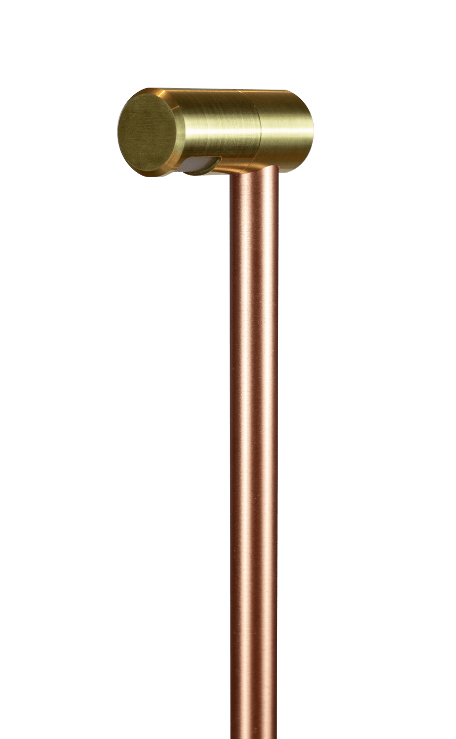 Brilliance Redwood path light profile showing the reflector head and stem