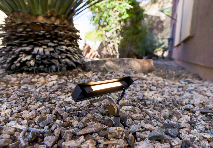 Brilliance Tee Wall Washer installed to illuminate an outdoor surface