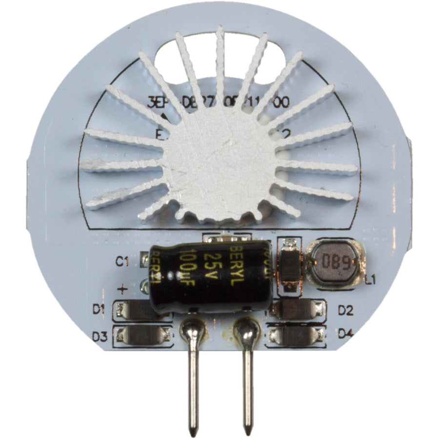 Brilliance round G4 wafer LED lamp rear view