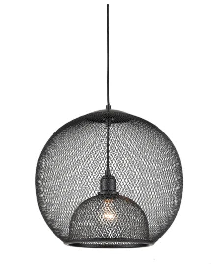 Kuzco 494418-BK Gibraltar 18-in Black 1 Light Pendant - Atlantic Lighting
