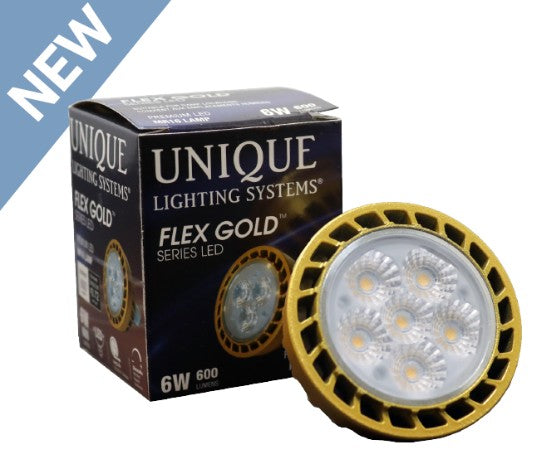 Unique LED-3W-DM6WF30K MR16 Flex Gold™ LED Wide Flood - Atlantic Lighting