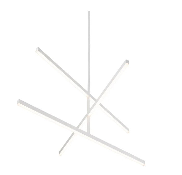 Kuzco CH10345-WH Vega 45-in White LED Chandeliers - Atlantic Lighting