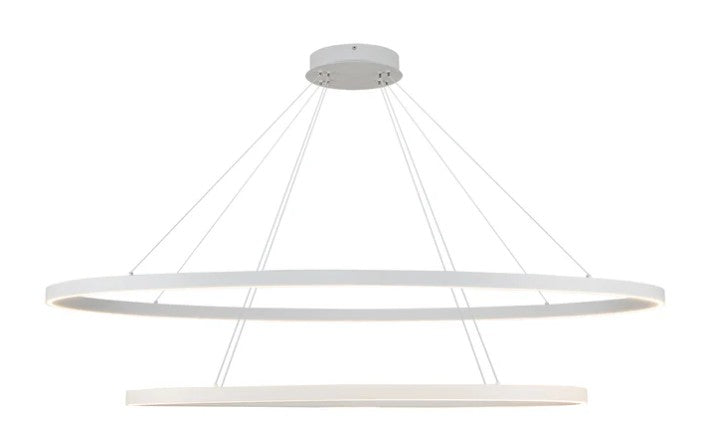 Kuzco CH79253-WH Ovale 2 Layer White LED Chandelier - Atlantic Lighting