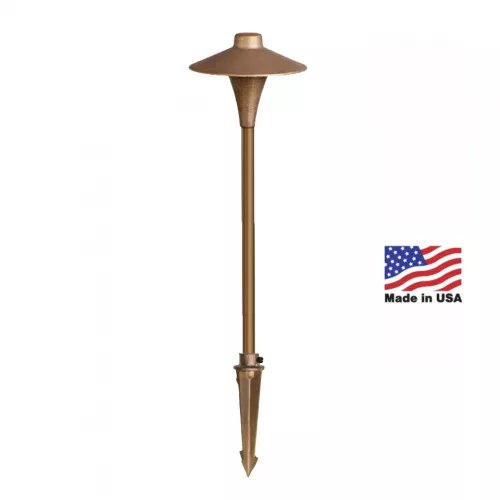 CAST CCH1CB Classic Small China Hat solid bronze low voltage path light