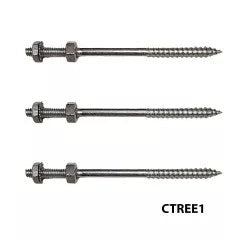 CAST CTREEH1 stainless steel tree mount hanger bolts and lag screw hardware