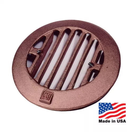 CAST CWLG1CB solid bronze well light grate accessory