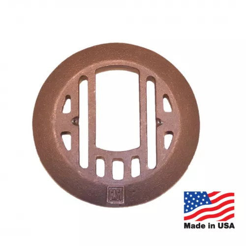 CAST CWLG2CB solid bronze well light grate with center opening