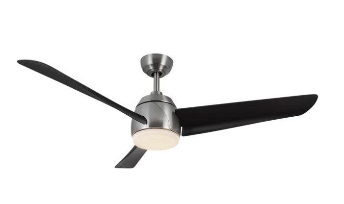 Kuzco CF91954-BN/MB Thalia 54-in Brushed Nickel/Matte Black LED Ceiling Fan - Atlantic Lighting
