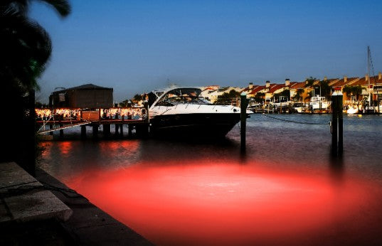 Incredible Underwater LED Lighting MW-R120 Red Mega-Watt Underwater LED Lighting System (120 foot power cord) - Atlantic Lighting