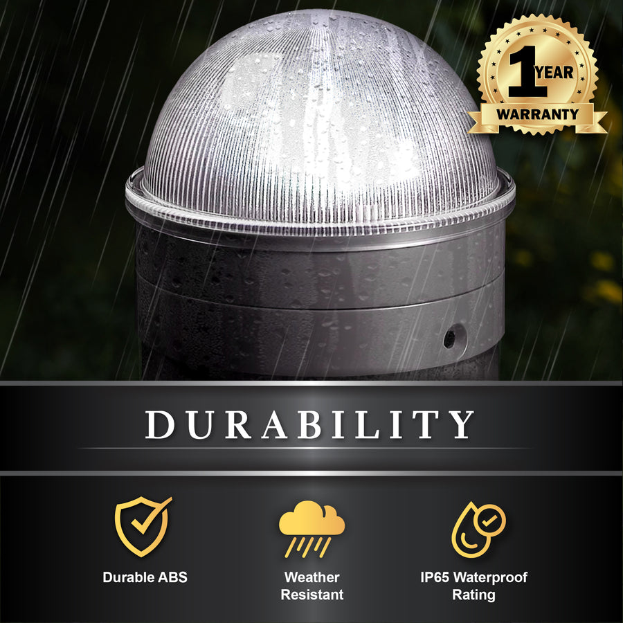Classy Caps CH2233S Silver Chainlink Summit Solar Post Cap - Atlantic Lighting