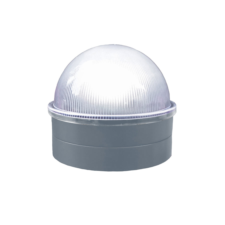 Classy Caps CH2233S Silver Chainlink Summit Solar Post Cap - Atlantic Lighting