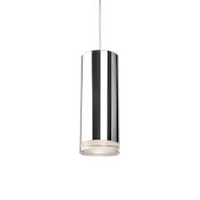 Kuzco 401432CH-LED Cameo 1 Head Chrome LED Pendant - Atlantic Lighting