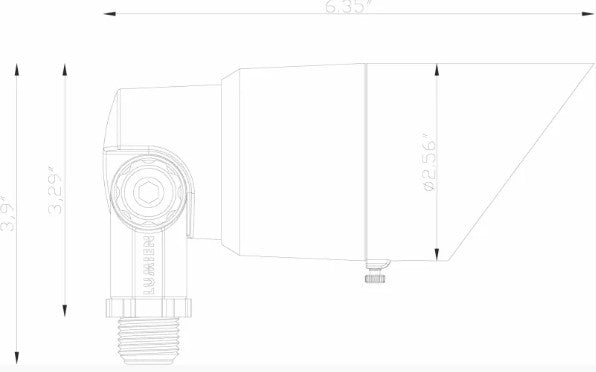 Lumien D6B1-10W-27K-A Brass Spot Light, Modular Light Source, 10W, 700 Lumens, 2700K, w/ : (3) Beam Spread Lens (15 Degree, 40 Degree, 60 Degree) - Atlantic Lighting