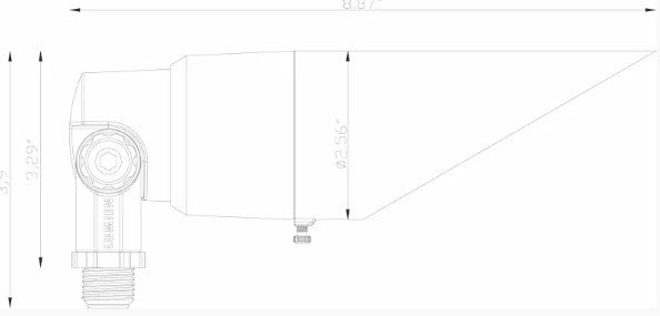 Lumien D6B2-5W-27K-A Brass Down Light, Modular Light Source, 5W, 375 Lumens, 2700K, w/ : (3) Beam Spread Lens (15 Degree, 40 Degree, 60 Degree) - Atlantic Lighting