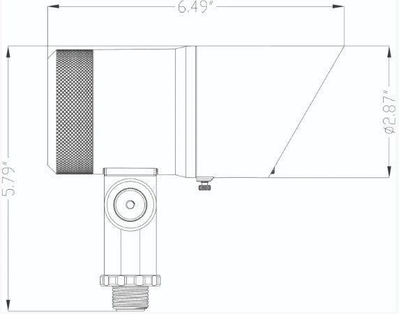 Lumien D7A1-12W-BK Black Aluminum Spot Light, 12 Watts, Dimmable (WW - 2700-5700K), 10-15V, 840 Lumens, w/ 40 Degree Beam Spread Lens & Hex Louver - Atlantic Lighting