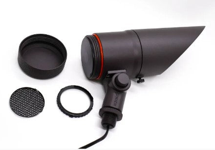 Lumien D9A2-12W-BK Black Aluminum Down Light, 12 Watts, Dimmable (RGBWW - 2700-5700K), 10-15V, 531 Lumens, w/ 40 Degree Beam Spread Lens & Hex Louver - Atlantic Lighting