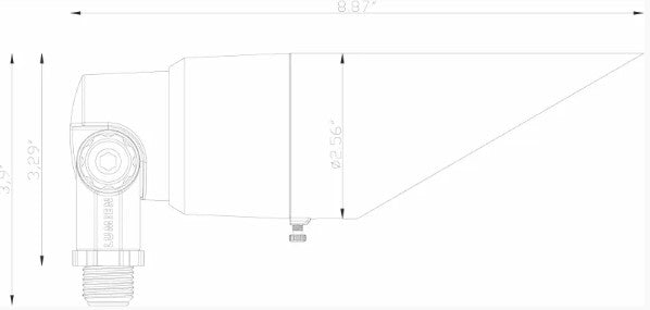 Lumien D9B2-10W-A Brass Down Light, 10 Watts, Dimmable (RGBWW - 2700-5700K), 10-15V, 395 Lumens, w/ 15 Degree, 40 Degree, 60 Degree Beam Spread Lens - Atlantic Lighting