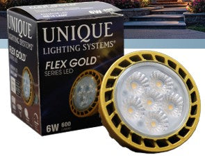 Unique LED-5W-DM6FL27K MR16 Flex Gold™ LED Flood - Atlantic Lighting