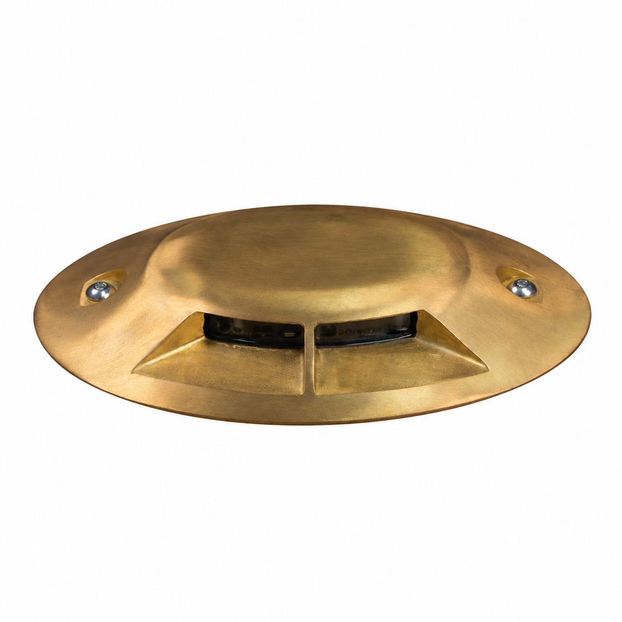 Dauer 489934-RAW Mariner single-aperture LED deck and dock light in raw brass