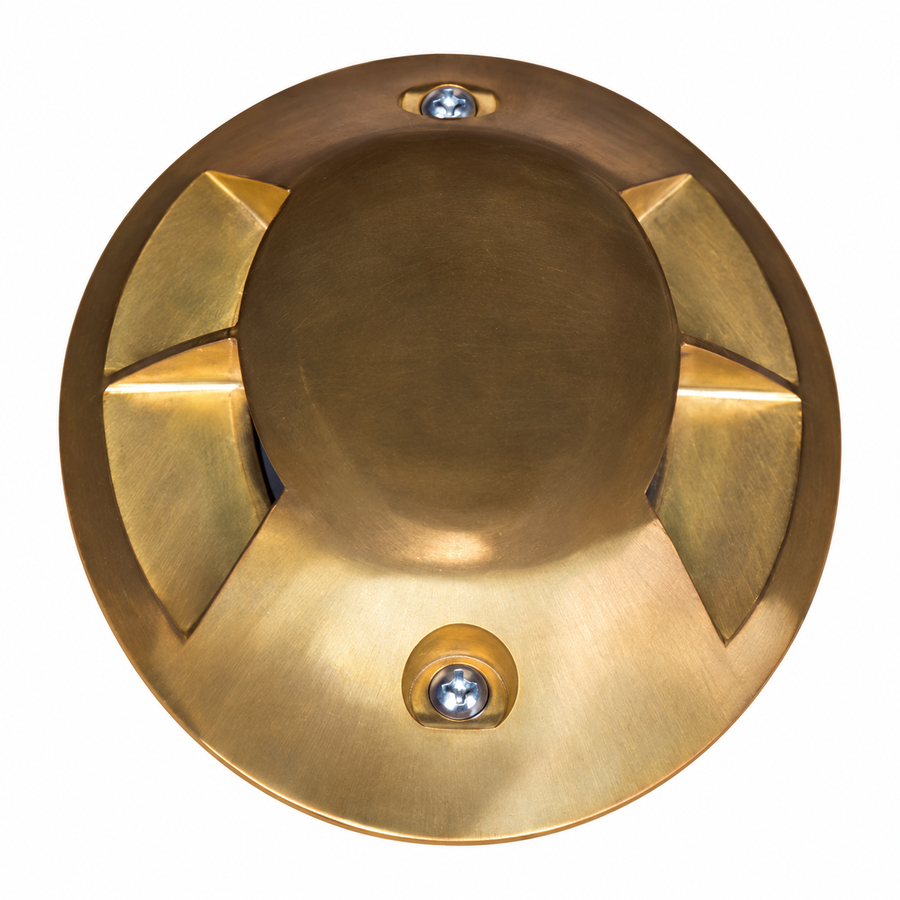 Dauer 489935-RAW-27K Mariner double-aperture dock light in raw brass