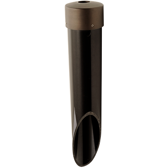 Dauer 490037 Excalibur PVC post stake with weathered brass mounting cap