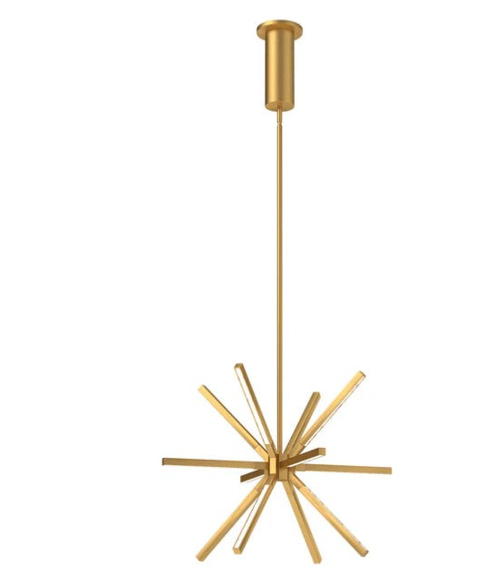Kuzco CH14220-BG Sirius Minor 20-in Brushed Gold LED Chandeliers - Atlantic Lighting