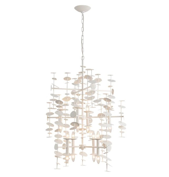 Kuzco CH340041MW Yukari 41-in Matte White 16 Lights Chandeliers - Atlantic Lighting