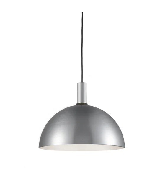 Kuzco 492316-BN/BK Archibald 16-in Brushed Nickel With Black Detail 1 Light Pendant - Atlantic Lighting