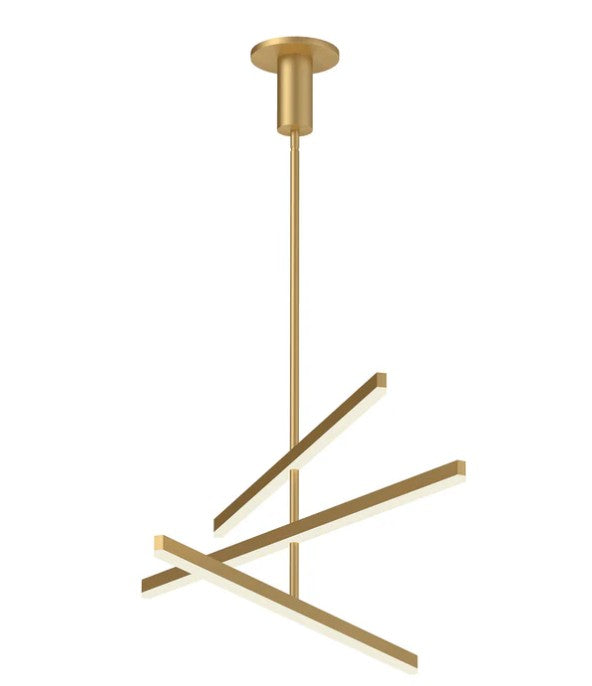 Kuzco CH10345-BG Vega 45-in Brushed Gold LED Chandeliers - Atlantic Lighting