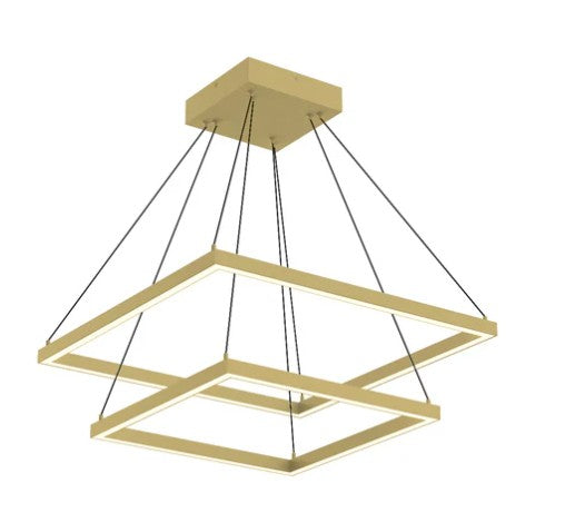 Kuzco CH88224-BG Piazza 24-in Brushed Gold LED Chandeliers - Atlantic Lighting