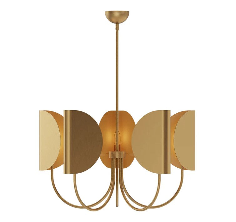 Kuzco CH450732AG Seno 32-in Aged Gold 5 Lights Chandeliers - Atlantic Lighting