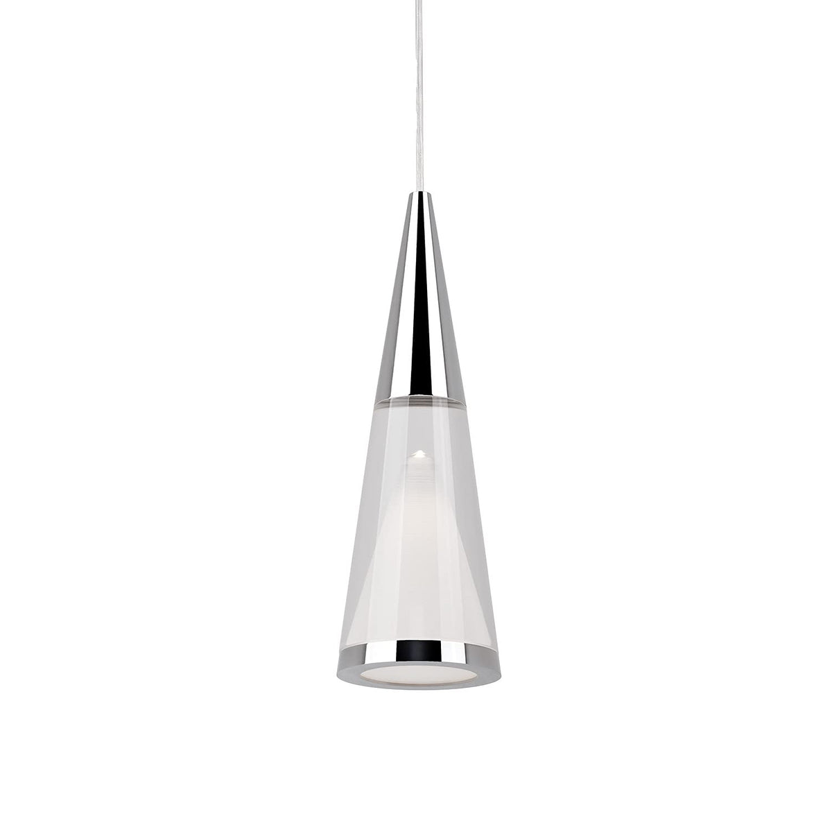 Kuzco 402401CH-LED Malabar 3-in Chrome LED Pendant - Atlantic Lighting