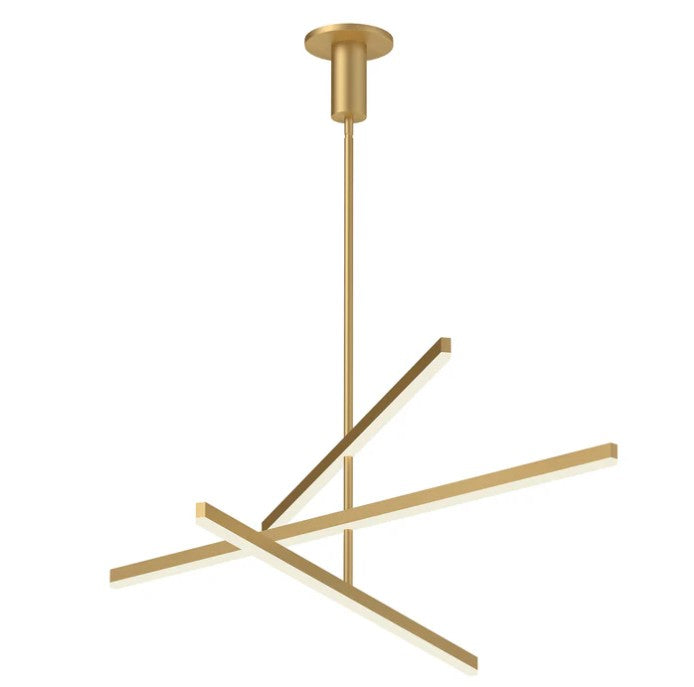 Kuzco CH10356-BG Vega 56-in Brushed Gold LED Chandeliers - Atlantic Lighting