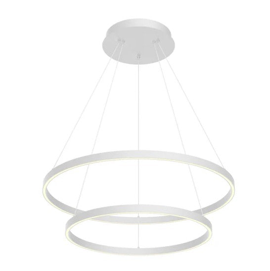 Kuzco CH87832-WH Cerchio 32-in White LED Chandeliers - Atlantic Lighting
