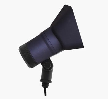 Lumien F7A1-12W-BK Black Aluminum Flood Light, 12 Watts, Dimmable (WW - 2700-5700K), 10-15V, 670 Lumens, w/ 40 Degree Beam Spread Lens & Hex Louver - Atlantic Lighting