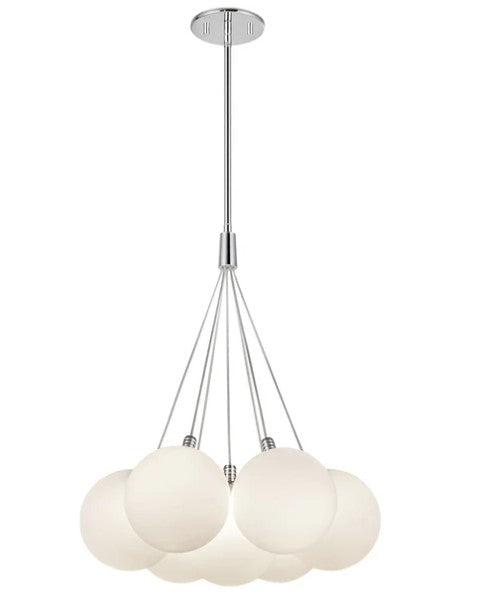 Kuzco CH3117-OP Bolla 17-in Opal Glass LED Chandelier - Atlantic Lighting