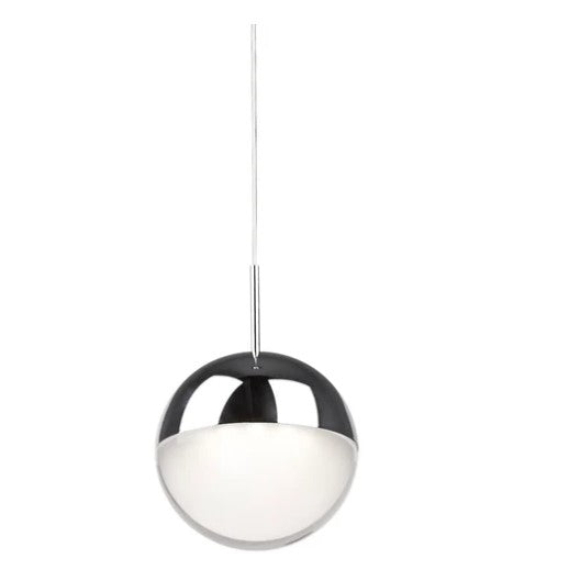 Kuzco 402801CH-LED Pluto 4-in Chrome LED Pendant - Atlantic Lighting