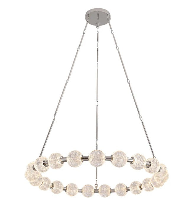 Kuzco CH321041PN-UNV-010 Marni 41-in Polished Nickel LED Chandelier - Atlantic Lighting